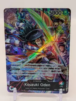 ENGLISH One Piece Card Game EB01-001 - Kouzuki Oden Alt Art Leader NEAR MINT! - Image 1