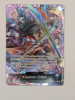 ENGLISH One Piece Card Game EB01-001 - Kouzuki Oden Alt Art Leader NEAR MINT! - Image 2