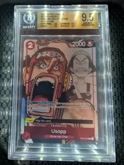 One Piece Usopp Card ST01-002, 25th Anniversary Promo, English Edition BGS 9.5 - Image 1