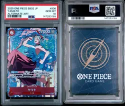 2025 ONE PIECE JAPANESE EB02 #006 YAMATO ALT ART PSA 10 GEM MINT - Image 3