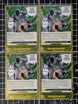 Black Rope Dragon Twister EB04-059 Adventure on Kami's Island Foil, Playset (x4) - Image 1