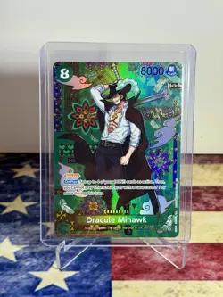 One Piece TCG OP14 Azure Sea’s Seven DRACULE MIHAWK SP SR (OP12-030) 🔥 - Image 1