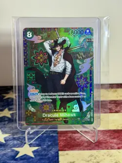 One Piece TCG OP14 Azure Sea’s Seven DRACULE MIHAWK SP SR (OP12-030) 🔥 - Image 2