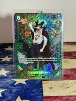 One Piece TCG OP14 Azure Sea’s Seven DRACULE MIHAWK SP SR (OP12-030) 🔥 - Image 3
