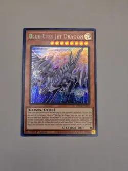 *** BLUE-EYES JET DRAGON *** 1ST EDITION PRISMATIC SECRET RARE MP23-EN004 YUGIOH - Image 2