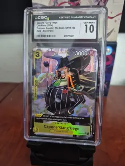 2024 ONE PIECE CAPONE GANG BEGE ALT ART ST02-004 CGC 10 - Image 1