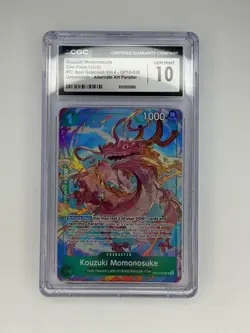 One Piece CCG Kouzuki Momonosuke Uncommon OP10-028 Alt Art Parallel CGC 10 Mint - Image 1