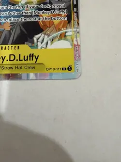 Monkey.D.Luffy (Welcome Pack 2026 Vol.1) OP10-111 One Piece Promo (Full Art) NM - Image 3