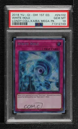 White Hole SE 1st Ed. YuGiOh Legendary Collection Kaiba PSA 10 GEM MT - Image 1