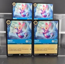 Disney Lorcana Piglet - Entranced by Snow 139/204 Winterspell Common 4 Cards - Image 1