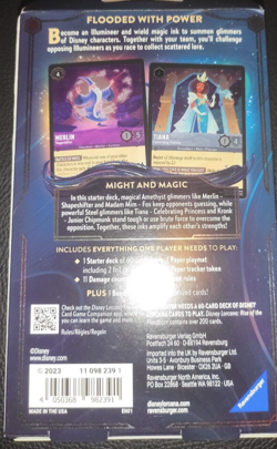 Disney Lorcana Rise of the Floodborn Starter Deck Amethyst Steel |BRAND NEW - Image 2