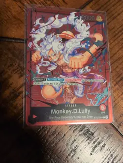 Monkey.D.Luffy ST21-001 ONE PIECE Tcg Card Game NM RED Leader - Image 1