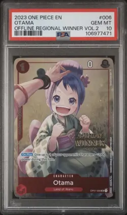 One Piece 2023 Otama Regional Winner Offline POP 2 PSA 10 Very Rare Top Prize - Image 1
