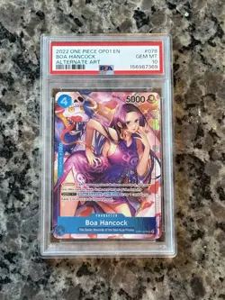 Bandai One Piece Boa Hancock OP01-078 Romance Dawn Alt Art PSA 10 Foil - Image 1