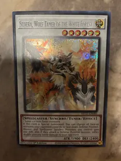 Yugioh! TCG - Silvera, Wolf Tamer of the White Forest - Prismatic Secret Rare - Image 1