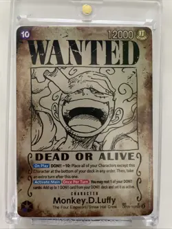 One Piece OP09 EN Monkey.D.Luffy Wanted Alternate Art #119 OP05-119 - Image 1