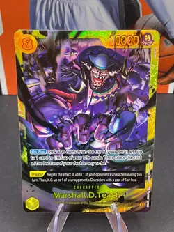 Marshall D. Teach OP16-119 SEC Secret Rare Foil Time of Battle One Piece TCG - Image 1