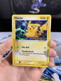 Pokemon Card Ex Emerald Pikachu 60/106 2005 Reverse Stamped Holo - Image 2