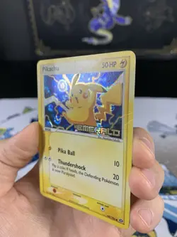 Pokemon Card Ex Emerald Pikachu 60/106 2005 Reverse Stamped Holo - Image 3