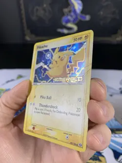 Pokemon Card Ex Emerald Pikachu 60/106 2005 Reverse Stamped Holo - Image 5