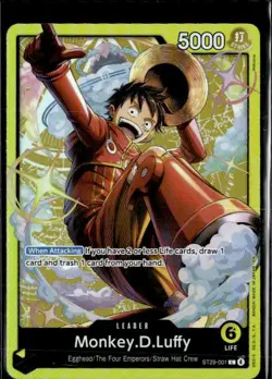 Monkey.D.Luffy (001) ST29-001 Leader Starter Deck 29: Egghead One Piece Foil NM - Image 1