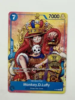 Monkey.D.Luffy (2nd Anniversary Stamped Promo) P-043 One Piece Promotion... - Image 1
