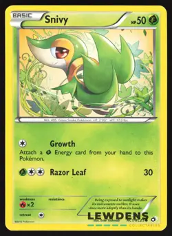 Snivy - RC1/RC25 - Common - Legendary Treasures - Pokemon Card - 1 - Image 1