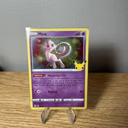 Mew 011/025 Holo Rare - Celebrations 25th Anniversary Pokemon Card Free Shipping - Image 1