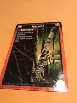 MACHETTE : RAGE WAR OF AMAZON CCG card, White Wolf WereWolf TCG, Equipment item - Image 1