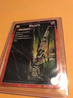 MACHETTE : RAGE WAR OF AMAZON CCG card, White Wolf WereWolf TCG, Equipment item - Image 3