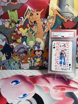 Pokemon Red Jack of Spades Red Playing Cards Japanese PSA 10 Gem Mint - Image 1