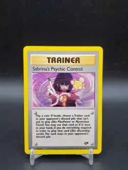 Sabrina’s Psychic Control 121/132 Gym Challenge Unlimited NM Pokemon Card - Image 1
