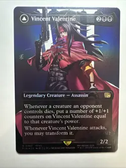Vincent Valentine (Borderless) Final Fantasy Foil Magic: The Gathering Card NM - Image 1