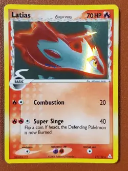 Latias (Delta Species) 21/110 Holo Holon Phantoms Rare MP Pokemon TCG Card - Image 1
