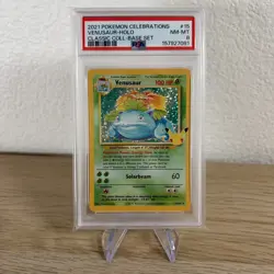 2021 PSA 8 Pokemon Venusaur 15/108 Celebrations Holo Classic Collections - Image 1