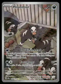 Houndour 204/197 Illustration Rare Obsidian Flames Pokemon Holo NM - Image 1