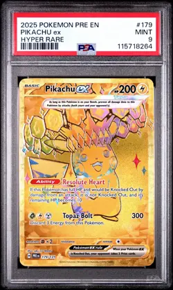Pokemon TCG S&V Pikachu EX Hyper Rare Holo Card 179/131 Prismatic Evolutions - Image 1