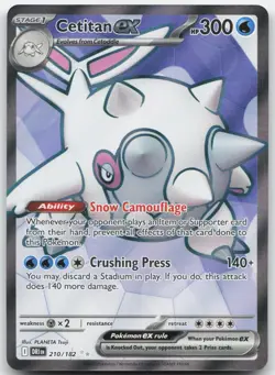 Cetitan ex 210/182 Ultra Rare Destined Rivals Pokemon Holo Near Mint - Image 1