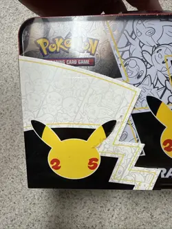 Pokemon 25th Anniversary Celebrations Treasure Chest Lunchbox Tin Sword & Shield - Image 5