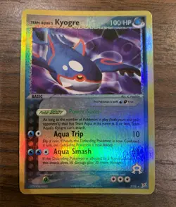 Pokemon TCG Team Aqua's Kyogre EX Team Magma vs Team Aqua Reverse Holo Card 3/95 - Image 1