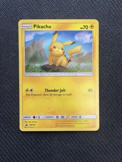 Pikachu Pokemon SM183 Cosmos Holo Black Star Promo TCG Card NM #2 - Image 1