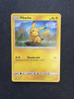 Pikachu Pokemon SM183 Cosmos Holo Black Star Promo TCG Card LP #4 - Image 1