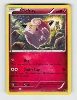 Clefairy 81/122 Common BREAKpoint Pokemon 2016 Lightly Played - Image 1