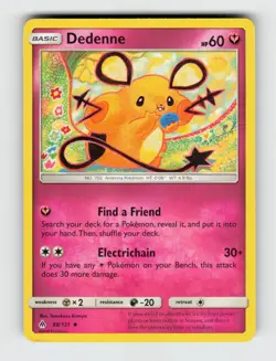 Dedenne 88/131 Uncommon Forbidden Light Pokemon 2018 Moderately Played - Image 1