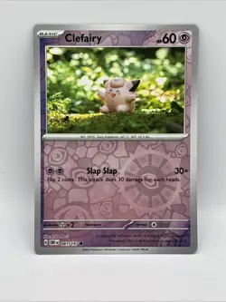 Clefairy 081/197 Common Obsidian Flames Pokemon Reverse Holo Yuka Morii - Image 1