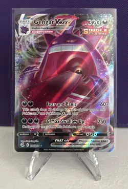 Gengar VMAX 157/264 Fusion Strike Holo Ultra Rare Single Strike English NM - Image 1