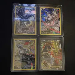 Pokemon TCG 4-Card Lot Dialga Palkia White Kyurem Groudon EX Holo FOR LANGUR - Image 1