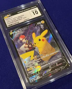 CGC 10 Pikachu V #222 Japanese Vmax Climax 2021 Pokemon GEM MINT - Image 2