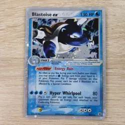 MP D Blastoise ex 104/112 Firered & Leafgreen Holo Rare Pokemon Card - Image 1