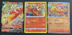 Pokemon Card Lot Blaziken V Holo Chilling Reign Dark Ablaze DR LP-NM 3 Cards - Image 1